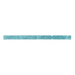 Elegant Modern Turquoise Teal Glitter Ribbon Satin Ribbon