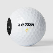 Elegant Modern Typography Mr and Mrs Wedding Favou Golf Balls (Logo)