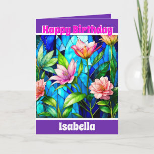 Elegant Modern Unique Floral Collection Card