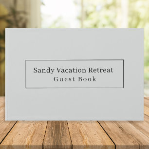 Elegant Modern Vacation Rental Guest Book   Olive