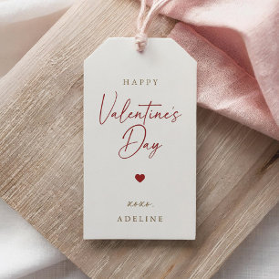 Elegant Modern Valentine's Day Gift Tags