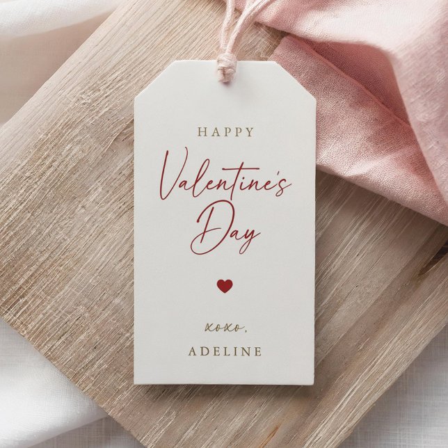 Elegant Modern Valentine's Day Gift Tags (Creator Uploaded)