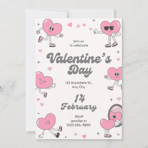 Elegant Modern Valentine's Day Party Invitation