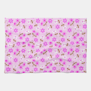 Elegant Modern Vintage Trendy Floral Tea Towel