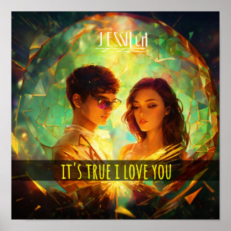 "Elegant Modern Wall Art Poster: Lover Design"