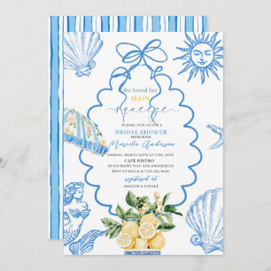 Elegant Modern Watercolor Main squeeze bridal sho Invitation