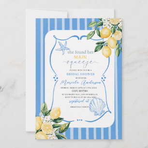 Elegant Modern Watercolor Main squeeze bridal sho Invitation
