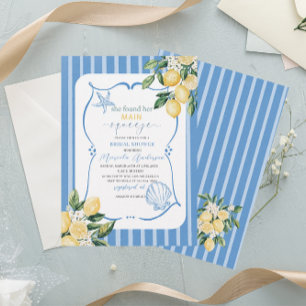 Elegant Modern Watercolor Main squeeze bridal sho Invitation