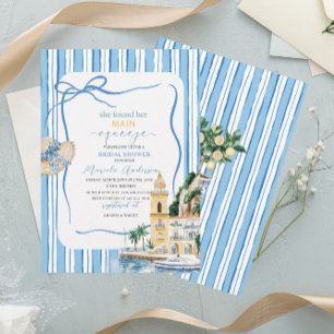 Elegant Modern Watercolor Main squeeze bridal sho Invitation