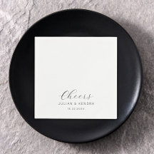 Elegant Modern Wedding Black and White