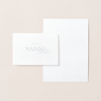 Elegant Modern wedding guest place card