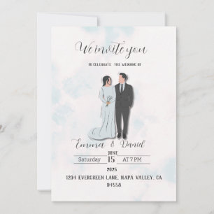 Elegant Modern Wedding Invitation Simple & Chic
