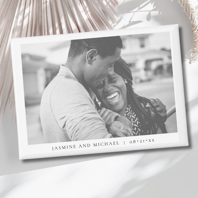 Elegant Modern Wedding Photo Magnet (Wedding Photo Magnet)