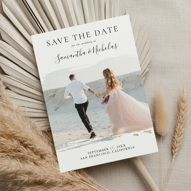 Elegant Modern Wedding Photo Save the Date (Creator Uploaded)