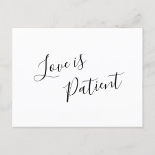Elegant Modern Wedding Postponement Announcement Postcard
