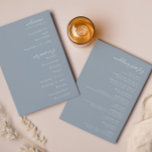 Elegant Modern Wedding Program  Invitation<br><div class="desc">Celebrate your special day with this elegant minimalist wedding program. Featuring a clean, modern design with timeless typography, this double-sided program highlights your ceremony details on one side and your wedding party on the other. Customise with your names, wedding date, and personalised details to create a program that beautifully reflects...</div>