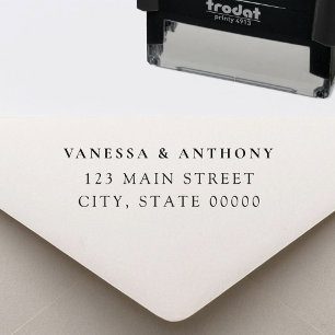 Elegant Modern Wedding Return Address Self-inking Stamp