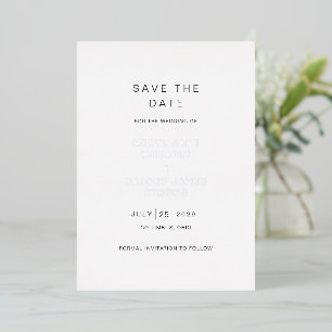 Elegant Modern Wedding Save the Date