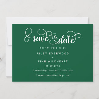 Elegant Modern wedding save the date invitation