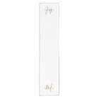 Elegant Modern White Gold Script Monogram