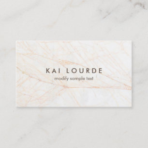 Elegant Modern White Marble Professional Business Card