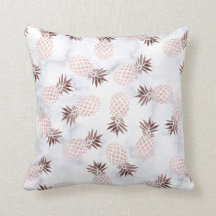 elegant modern white marble rose gold pineapple