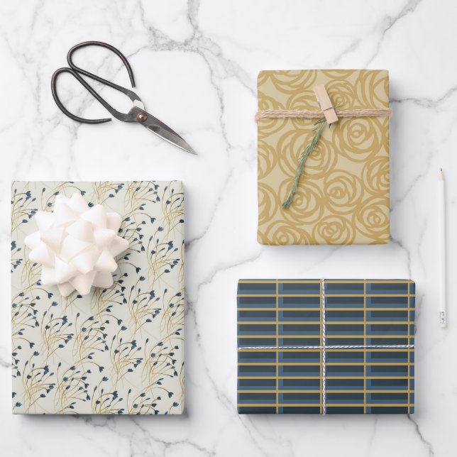 Elegant Modern Wrapping Paper (Front)