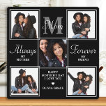 Elegant MOM 5 Photo Collage Monogram Unique Mum Plaque<br><div class="desc">Surprise mum this mothers day with a personalised 5 photo unique mother poem & monogram plaque. "Always My Mother, Forever My Friend" Personalise this mum plaque with favourite photos, message and name.. Visit our collection for the best mum mother's day gifts and personalised mum gifts. COPYRIGHT © 2022 Judy Burrows,...</div>