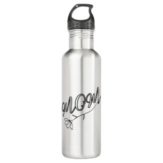 Elegant “MOM” Script with Flower Design 710 Ml Water Bottle