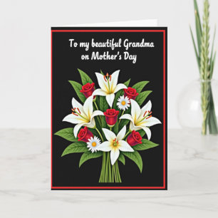 Elegant Moms Bouquet Card