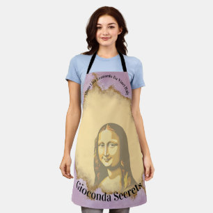 Elegant Mona Lisa Gioconda Leonardo Da Vinci Art Apron