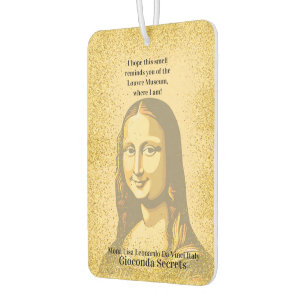 Elegant Mona Lisa Gioconda Leonardo Da Vinci Art Car Air Freshener