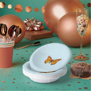 Elegant Monarch Butterfly Party Paper Plate