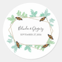 Elegant Monarch Butterfly Wedding