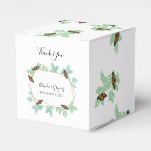 Elegant Monarch Butterfly Wedding Favour Box