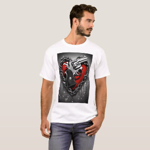 Elegant Monochrome Handgun Art Print" T-Shirt