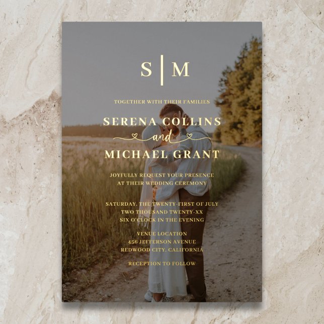 Elegant Monogram 2 Photo Wedding (Creator Uploaded)