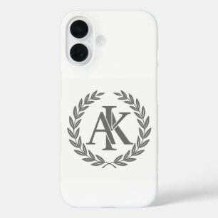 Elegant Monogram AK Personalised iPhone Case - Min