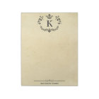 Elegant Monogram and Name | Custom Vintage Paper