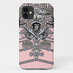 Elegant Monogram Art Deco iPhone 11 Case