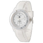 Elegant Monogram Black|White Face Nurse Watch
