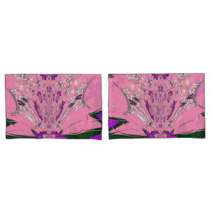 Elegant Monogram Bloom: Beautifully Personal Motif Pillowcase