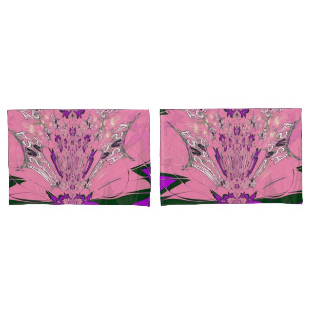 Elegant Monogram Bloom: Beautifully Personal Motif Pillowcase (Front-Set)