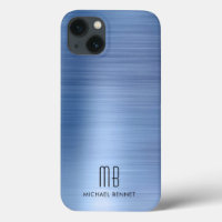 Elegant Monogram Blue 