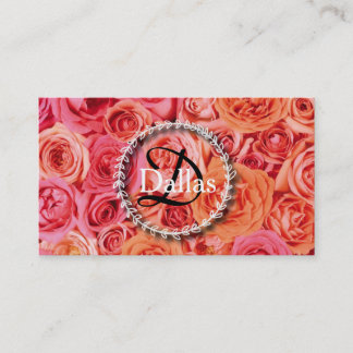 Elegant Monogram Business Card