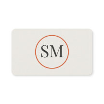 Elegant Monogram Business Card | Modern Minimalist