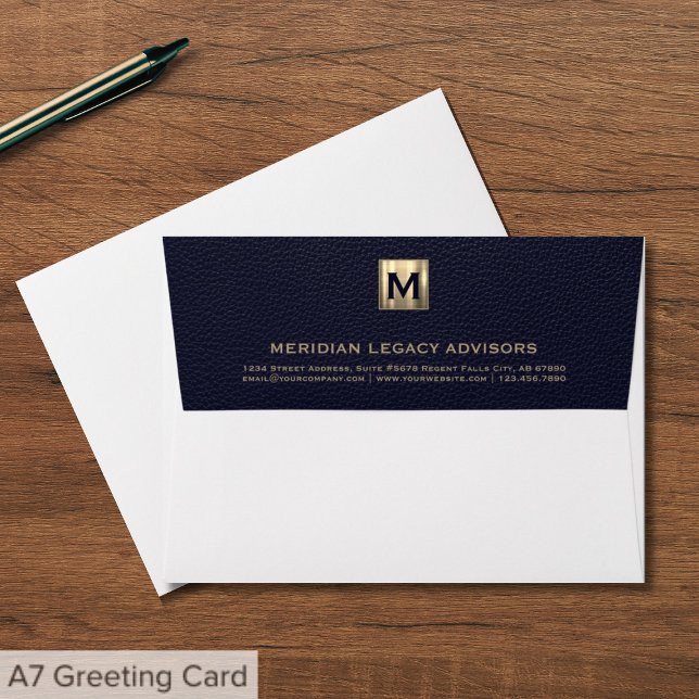 Elegant Monogram Business Envelope (Creator Uploaded)