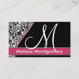 Elegant Monogram business - profile card