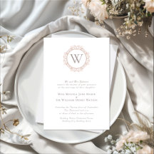 Elegant Monogram Classic Wedding