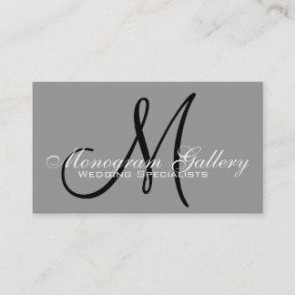 Elegant Monogram Customisable Business Card